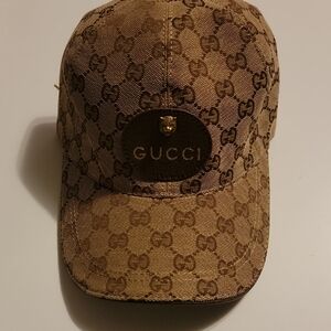 Gucci Tan Monogram Baseball Cap